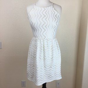 Love...Ady White and Gold Dress